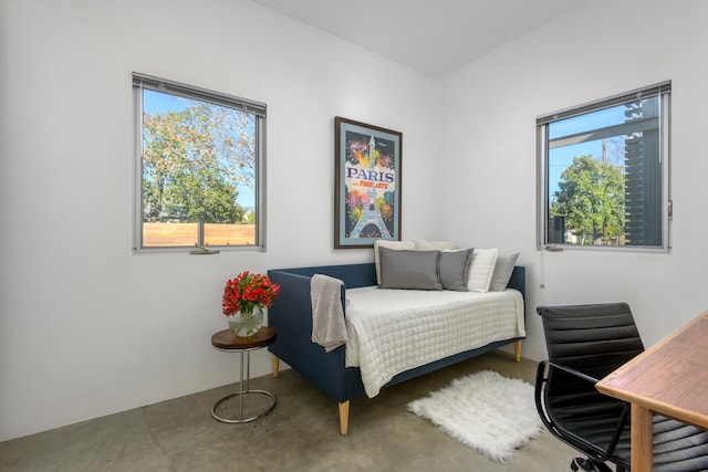 903 W Mission St, Santa Barbara, CA 93101 - bedroom featuring finished concrete floors