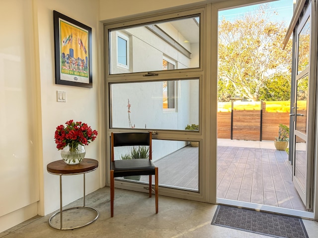 903 W Mission St, Santa Barbara, CA 93101 - entryway with concrete flooring and a wealth of natural light