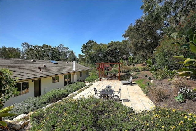 5134 Cathedral Oaks Rd, Santa Barbara, CA 93111 - view of patio featuring a pergola
