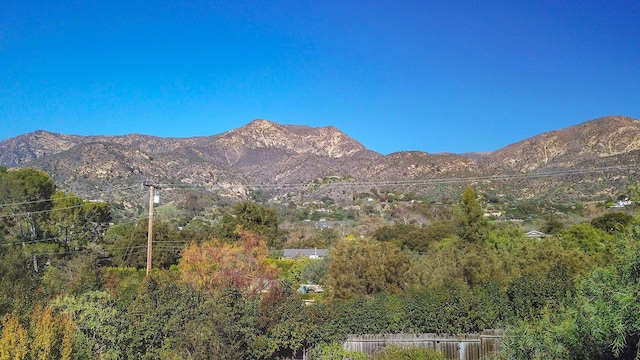 view of mountain feature