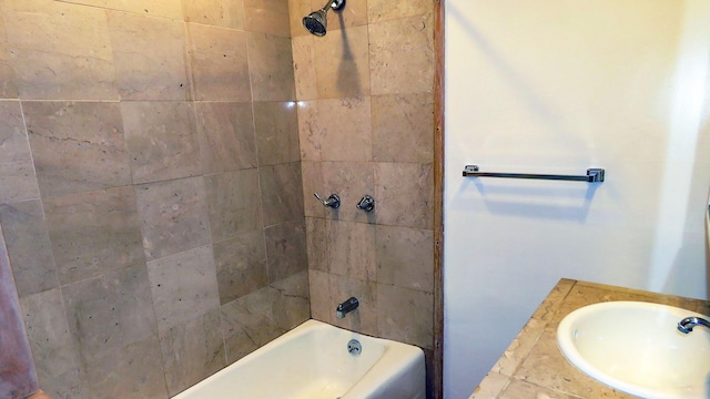 full bathroom with tub / shower combination and a sink