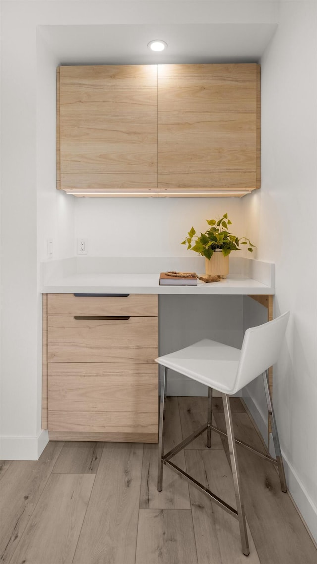 334 W Mission St, Santa Barbara, CA 93101 - detailed view of wood finished floors, baseboards, and recessed lighting