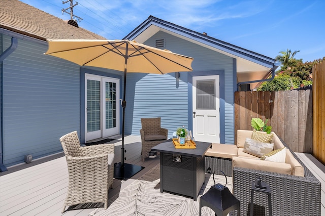 334 W Mission St, Santa Barbara, CA 93101 - deck featuring outdoor lounge area