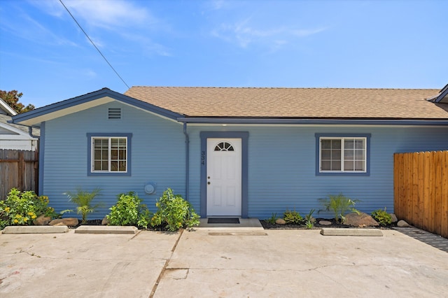 334 W Mission St, Santa Barbara, CA 93101 - view of front of property featuring a patio and a shingled roof