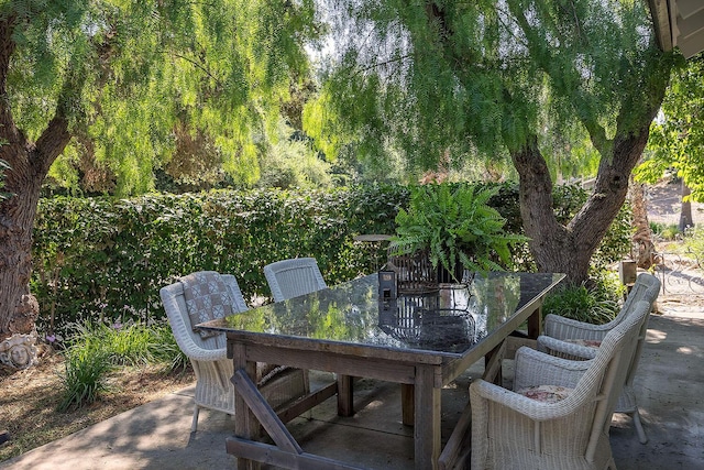 741 Saddle Ln, Ojai, CA 93023 - view of patio with outdoor dining space