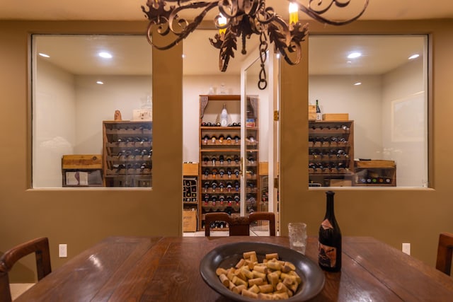 741 Saddle Ln, Ojai, CA 93023 - wine cellar featuring recessed lighting