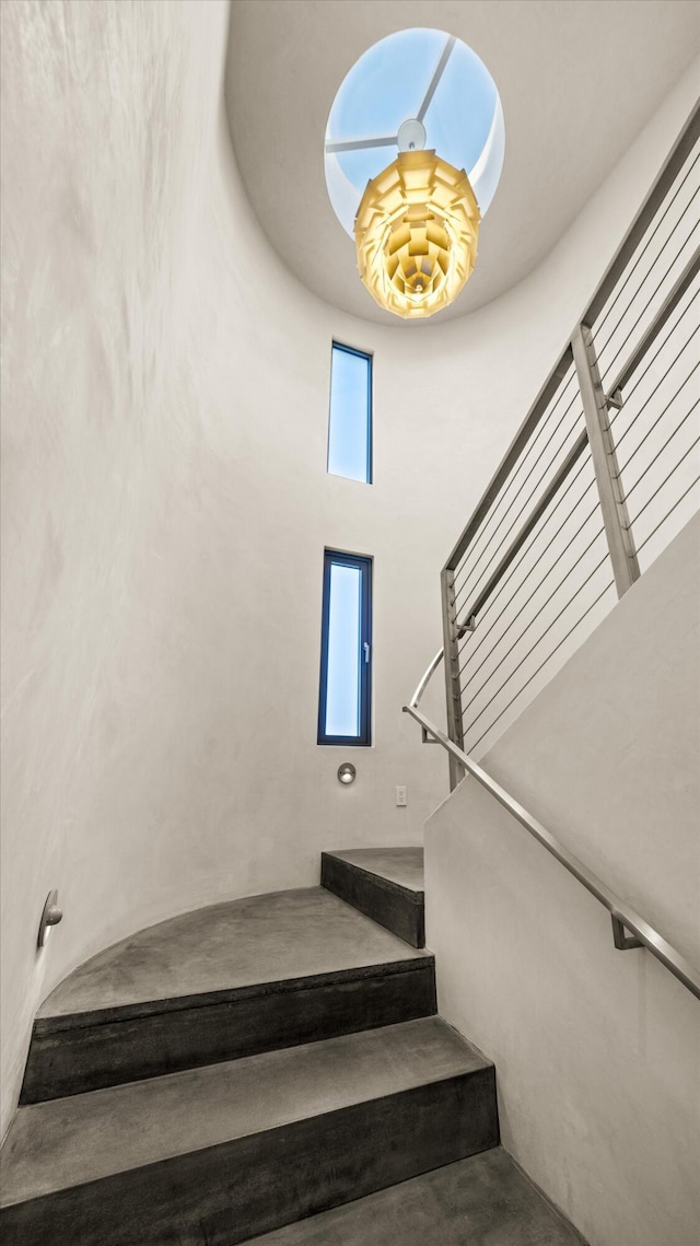 view of stairs