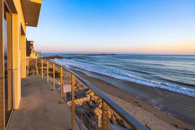 water view featuring a beach view