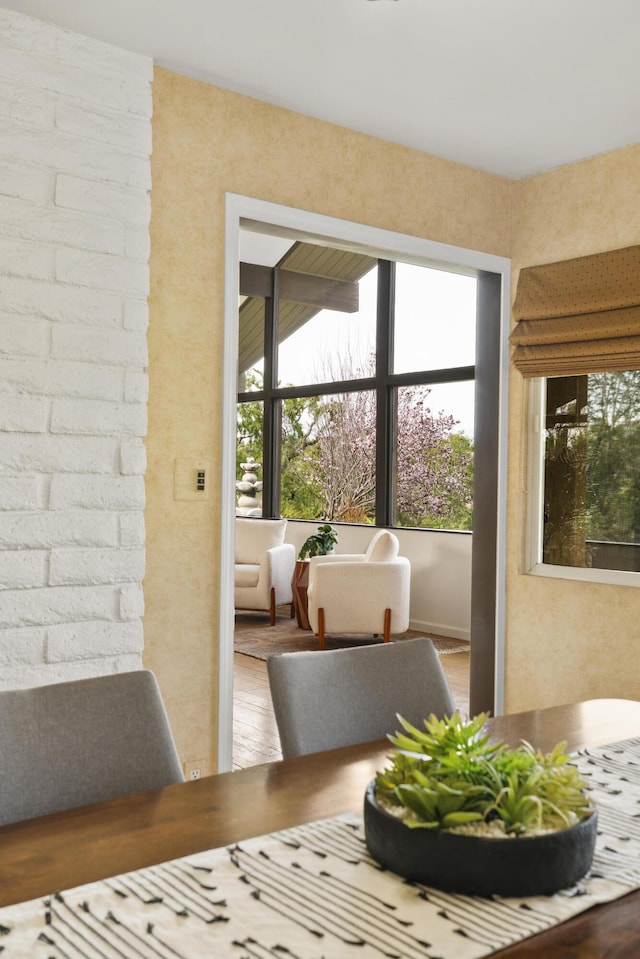 view of dining room