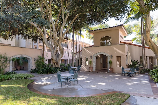 exterior space with a patio