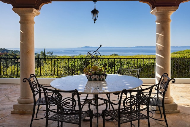 1060 Ladera Ln, Santa Barbara, CA 93108 - view of patio with outdoor dining area