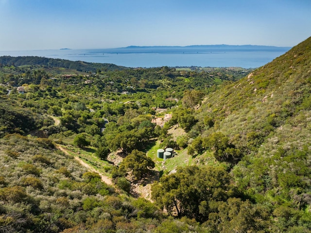 1060 Ladera Ln, Santa Barbara, CA 93108 - aerial view with a view of trees and a water view