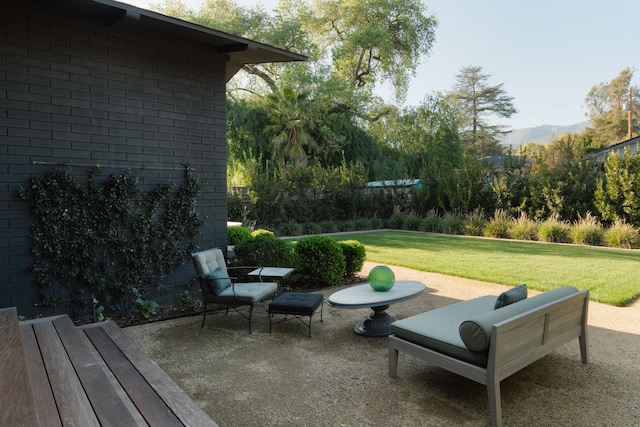 216 E Matilija St, Ojai, CA 93023 - view of patio with a mountain view