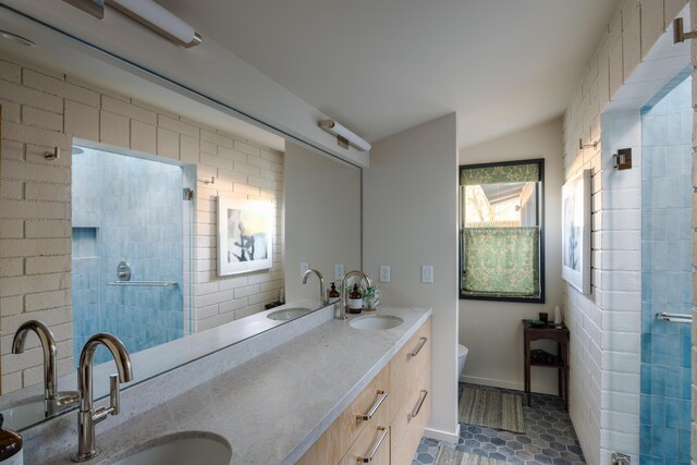 216 E Matilija St, Ojai, CA 93023 - full bathroom with tiled shower and a sink