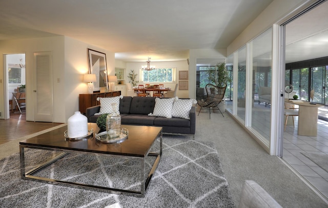 840 Mission Canyon Rd, Santa Barbara, CA 93105 - living area featuring an inviting chandelier