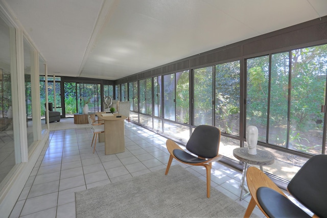 840 Mission Canyon Rd, Santa Barbara, CA 93105 - unfurnished sunroom featuring tile patterned floors