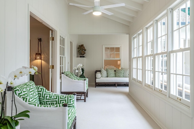 935 Arcady Rd, Santa Barbara, CA 93108 - sunroom / solarium with a healthy amount of sunlight and beam ceiling