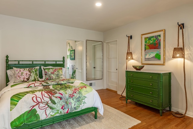 935 Arcady Rd, Santa Barbara, CA 93108 - bedroom with visible vents, baseboards, and wood finished floors