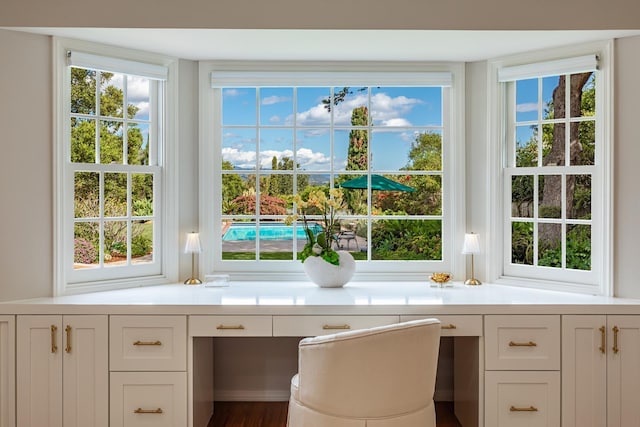 935 Arcady Rd, Santa Barbara, CA 93108 - interior space featuring plenty of natural light and built in desk