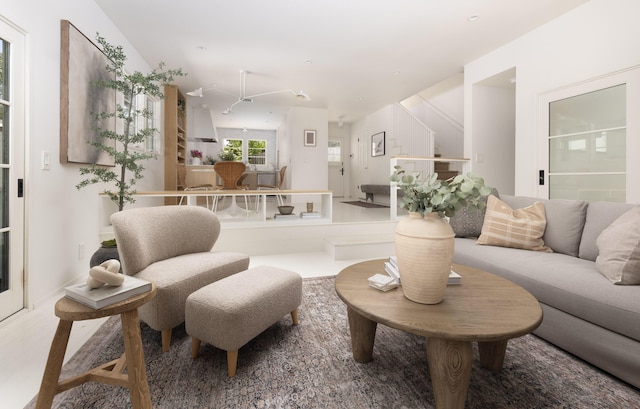 925 Chelham Way, Santa Barbara, CA 93108 - living room featuring stairs
