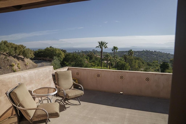view of balcony