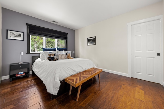 1435 Sycamore Canyon Rd, Santa Barbara, CA 93108 - bedroom with hardwood / wood-style flooring and baseboards