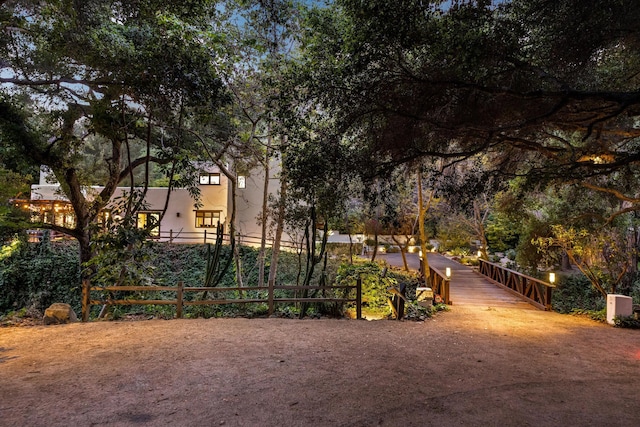 1435 Sycamore Canyon Rd, Santa Barbara, CA 93108 - view of yard featuring fence