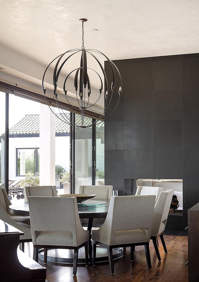 2794 Kara Ln, Solvang, CA 93463 - dining area with a chandelier and wood finished floors