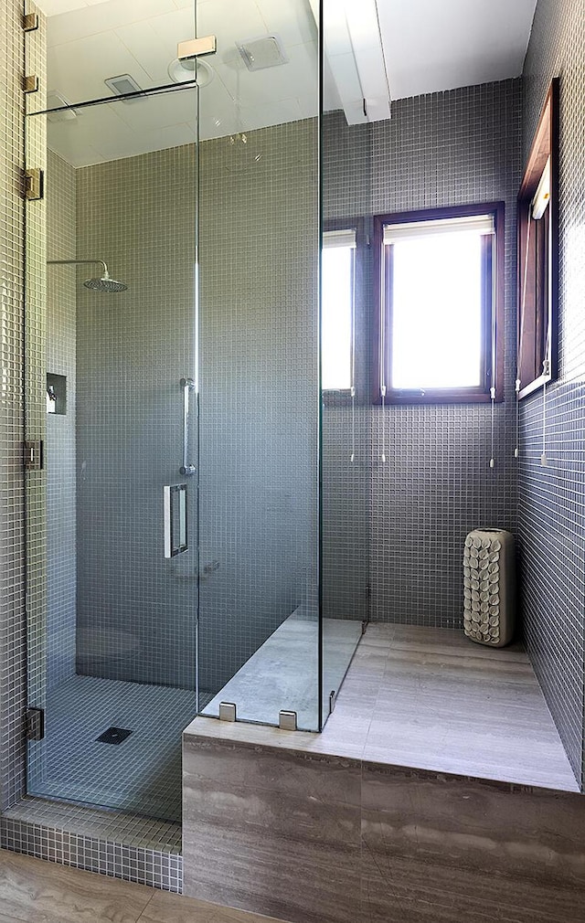 2794 Kara Ln, Solvang, CA 93463 - full bath with tile walls and a shower stall