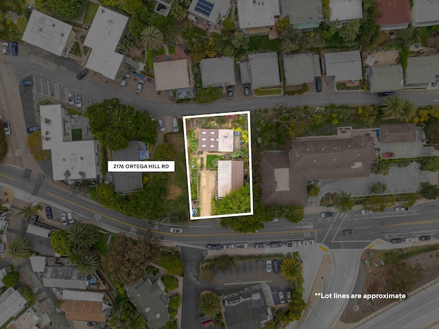 birds eye view of property featuring a residential view