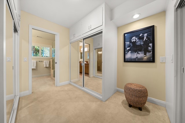 closet featuring visible vents