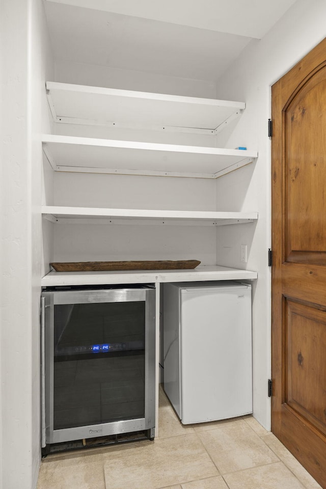 room details with fridge and wine cooler