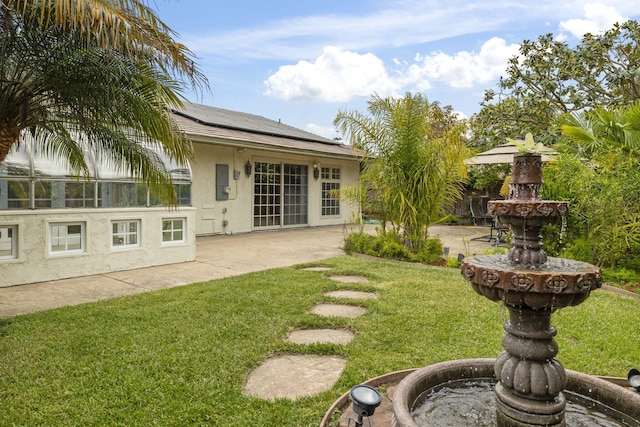 view of yard with a patio