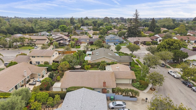 drone / aerial view with a residential view