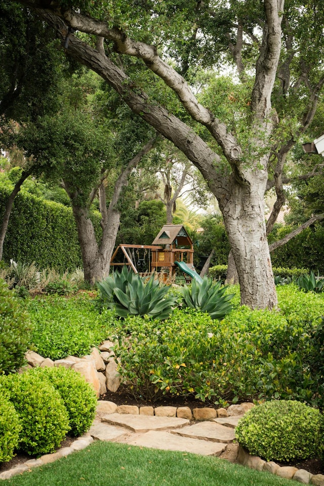 2749 Sycamore Canyon Rd, Santa Barbara, CA 93108 - view of yard featuring a playground
