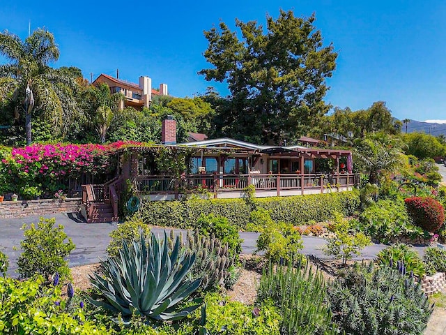 2760 Williams Way, Santa Barbara, CA 93105 - back of house featuring a chimney