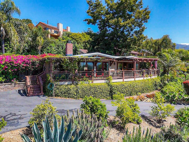 2760 Williams Way, Santa Barbara, CA 93105 - back of property featuring a chimney