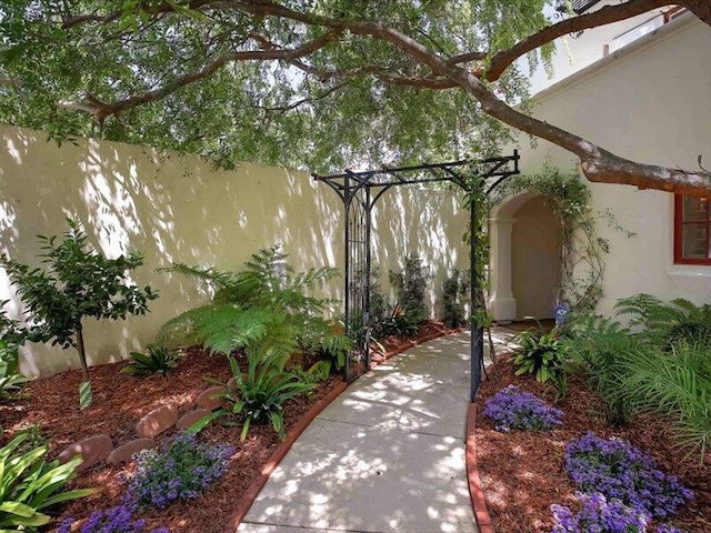 view of patio / terrace with fence