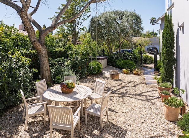 view of patio / terrace featuring outdoor dining space