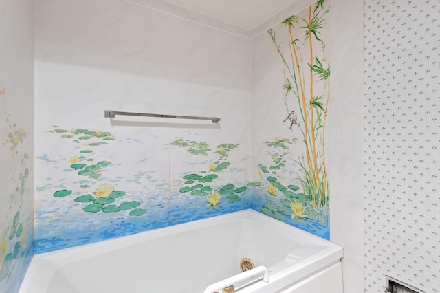 full bathroom with a bath