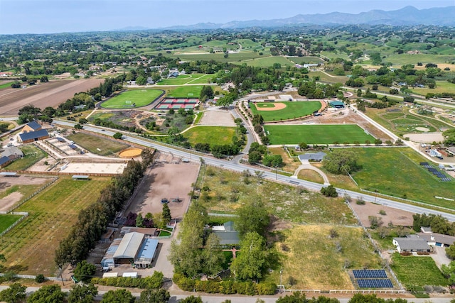 bird's eye view featuring a mountain view