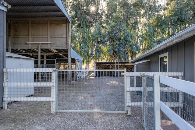view of stable
