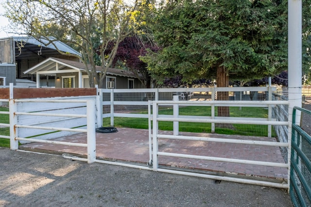 view of gate with an exterior structure