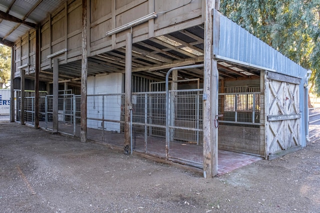 view of stable