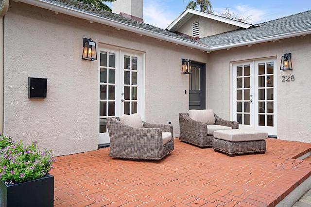 view of patio / terrace with french doors