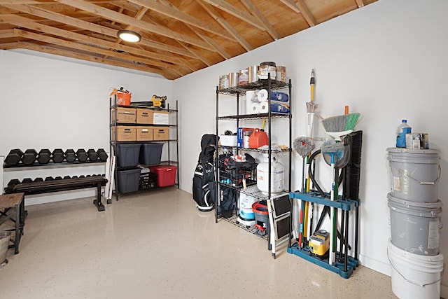 view of basement