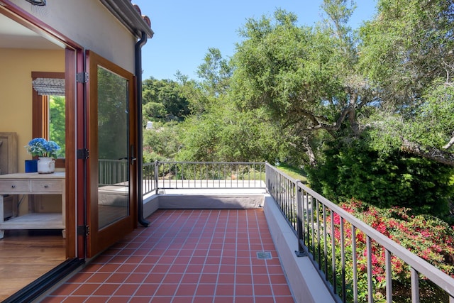 view of balcony
