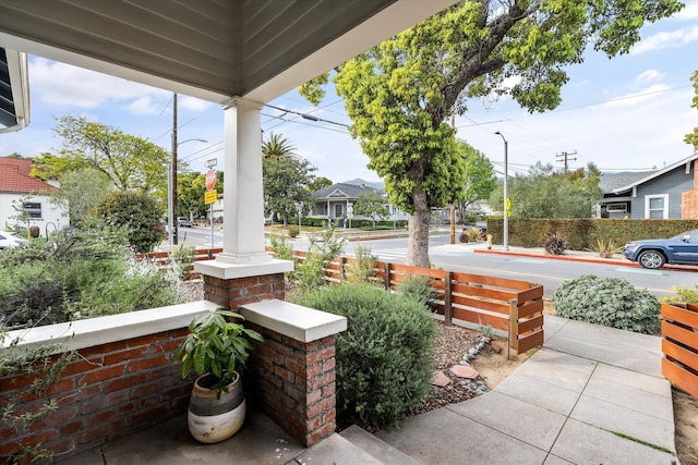 view of patio / terrace featuring covered porch