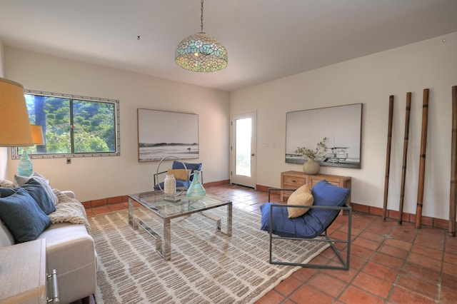 35 Hollister Ranch Rd, Goleta, CA 93117 - living room with tile patterned floors and baseboards