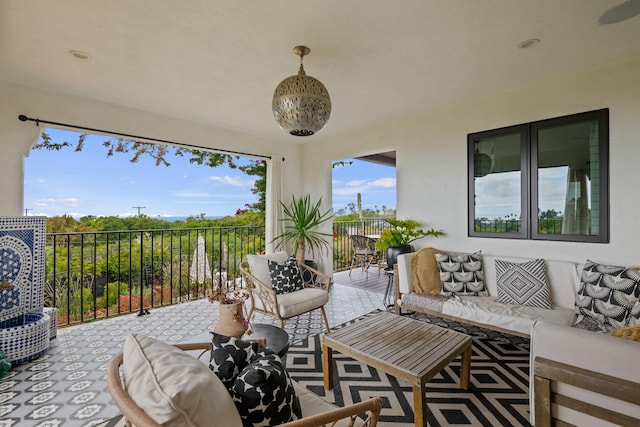 view of patio / terrace with an outdoor hangout area